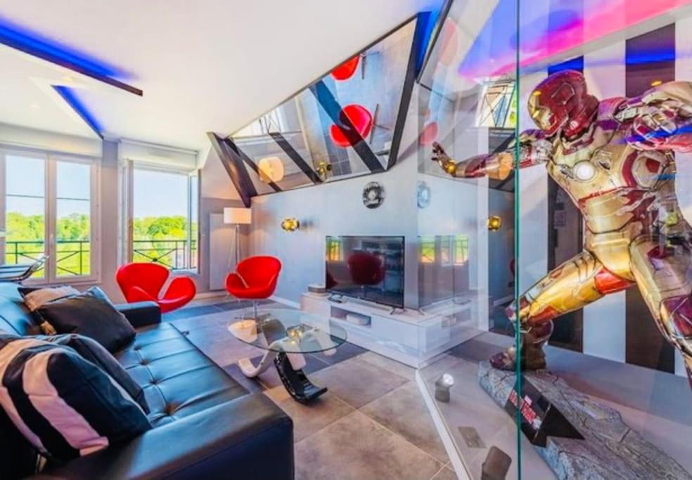 Appartement Disney Avengers, 5 Min Des Parcs Magny-le-Hongre Exteriör bild